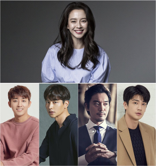 사진제공 = 크리에이티브그룹 아이엔지(송지효), YG엔터테인먼트(손호준), 블러썸 엔터테인먼트(송종호), 가족이엔티(김민준), PLK 엔터테인먼트(구자성)